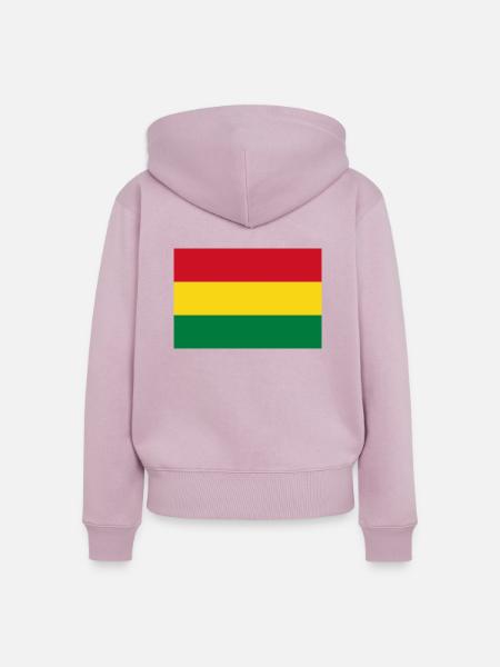 Bolivien - Frauen Premium Bio Zip Hoodie - Altrosa