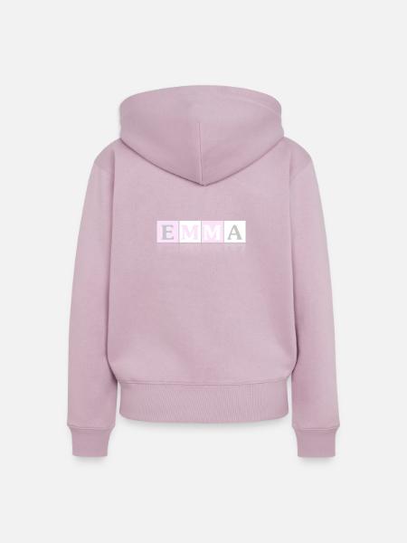 Emma - Frauen Premium Bio Zip Hoodie - Altrosa