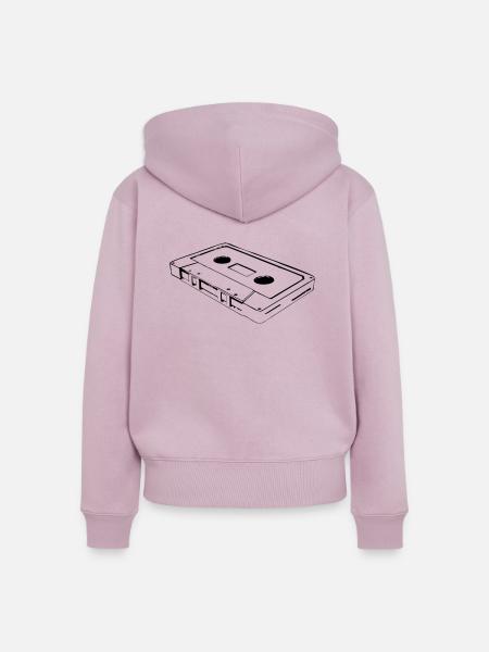 Kassette Cassette - Frauen Premium Bio Zip Hoodie - Altrosa