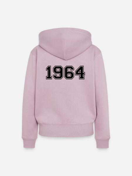 1964 - Frauen Premium Bio Zip Hoodie - Altrosa