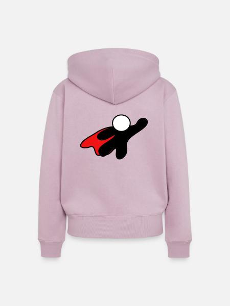 superhero - Frauen Premium Bio Zip Hoodie - Altrosa