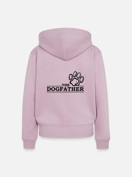 The dogfather - Frauen Premium Bio Zip Hoodie - Altrosa