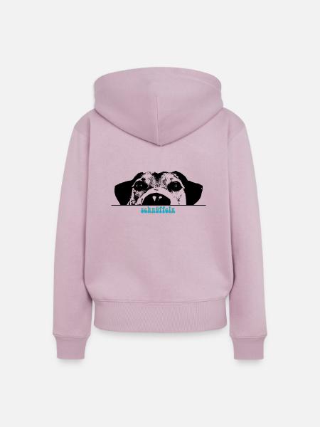 Schnüffeln - Frauen Premium Bio Zip Hoodie - Altrosa