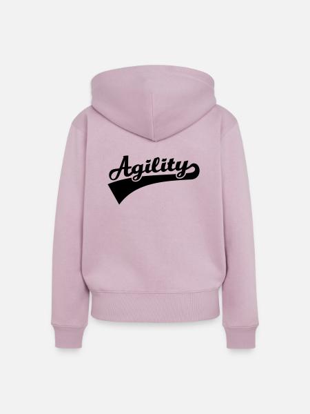 Agility - Frauen Premium Bio Zip Hoodie - Altrosa