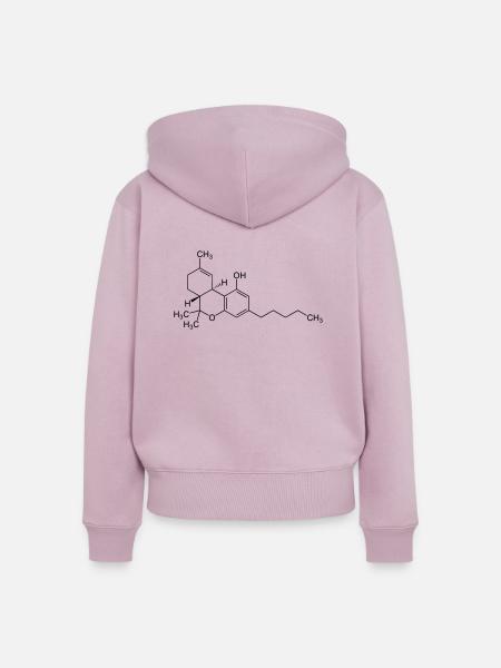 thc - Frauen Premium Bio Zip Hoodie - Altrosa