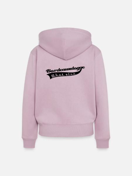 Bordeauxdogge - Frauen Premium Bio Zip Hoodie - Altrosa