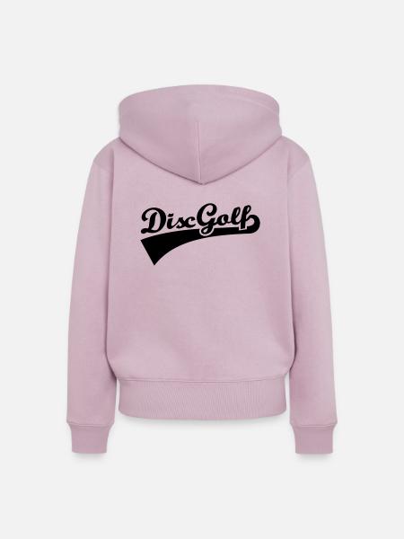 Disc golf - Frauen Premium Bio Zip Hoodie - Altrosa