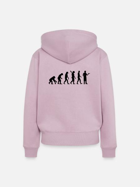 Kellner - Frauen Premium Bio Zip Hoodie - Altrosa