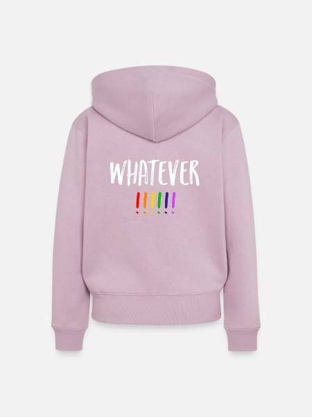 Whatever LGBT Regenbogen - Frauen Premium Bio Zip Hoodie - Altrosa
