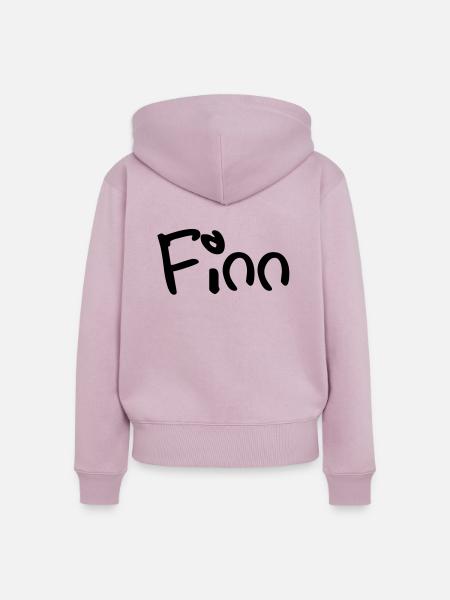 finn - Frauen Premium Bio Zip Hoodie - Altrosa