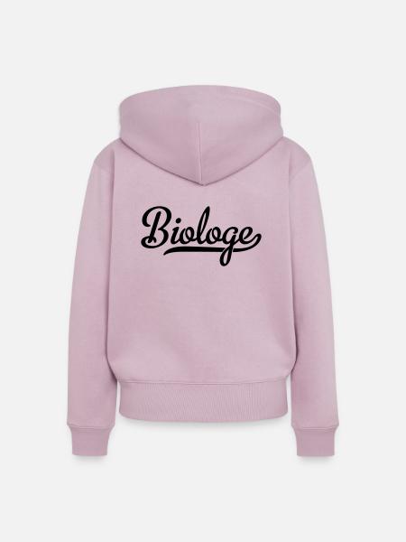 Biologe - Frauen Premium Bio Zip Hoodie - Altrosa