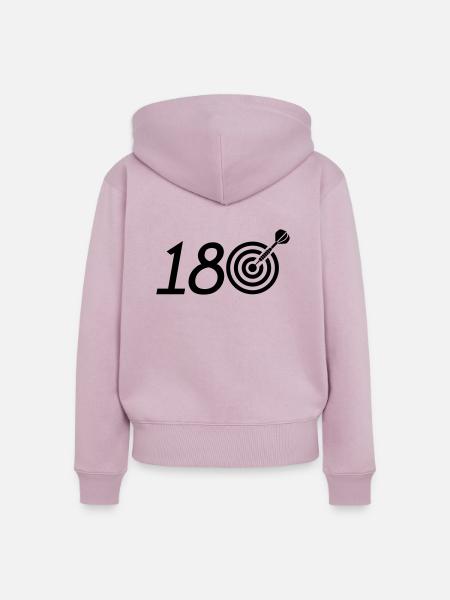 180 - Frauen Premium Bio Zip Hoodie - Altrosa