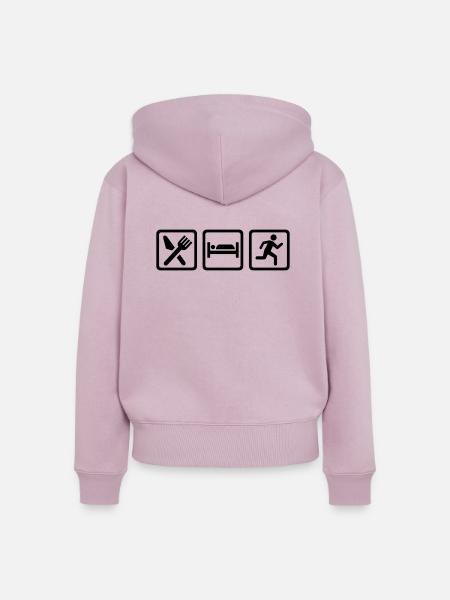 Laufen - Frauen Premium Bio Zip Hoodie - Altrosa