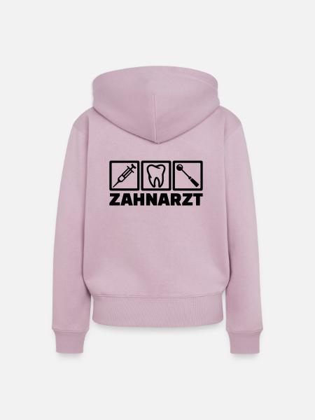 Zahnarzt - Frauen Premium Bio Zip Hoodie - Altrosa