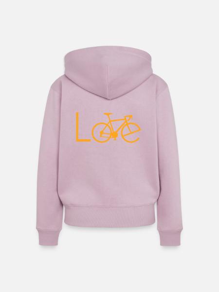 Biking Triathlon - Frauen Premium Bio Zip Hoodie - Altrosa
