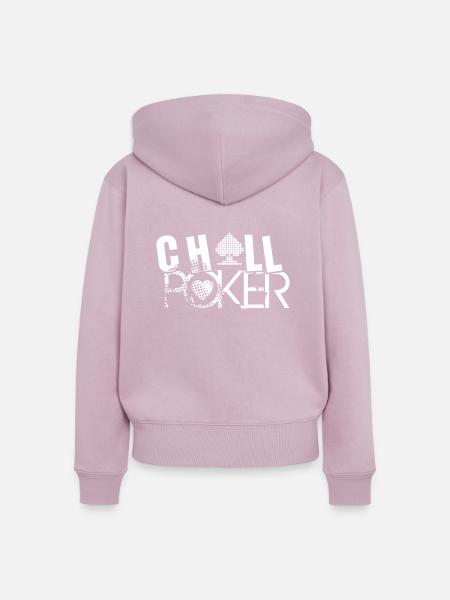 Poker - Frauen Premium Bio Zip Hoodie - Altrosa