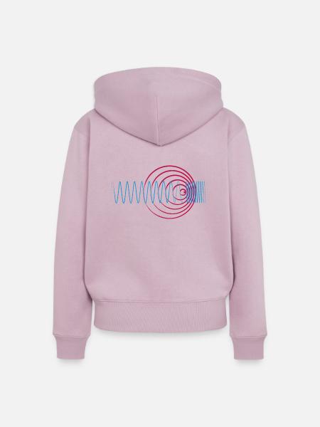 Doppler-Effekt - Frauen Premium Bio Zip Hoodie - Altrosa