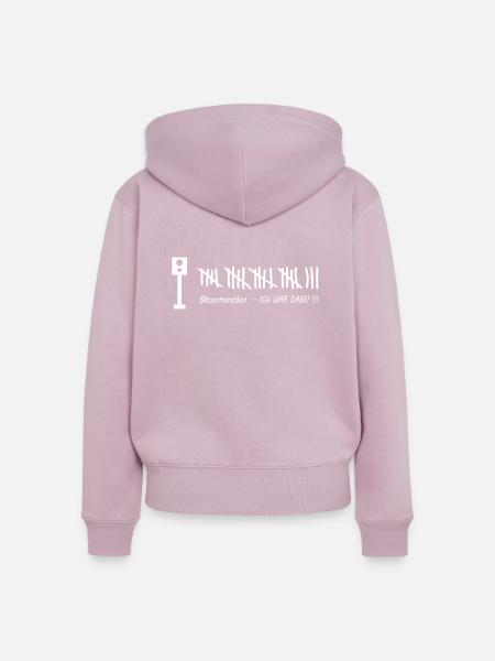Blitzermarathon - Frauen Premium Bio Zip Hoodie - Altrosa