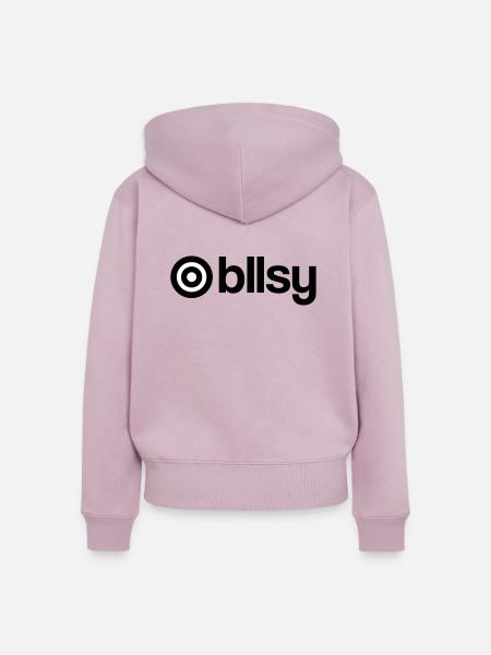 bullseye - Frauen Premium Bio Zip Hoodie - Altrosa
