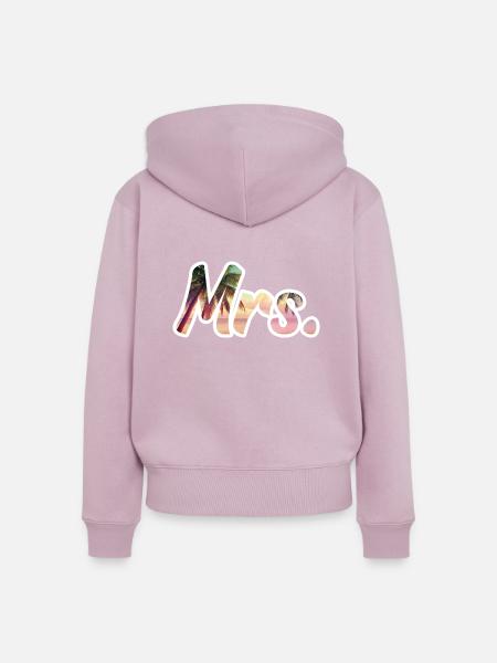 Mrs - Frauen Premium Bio Zip Hoodie - Altrosa