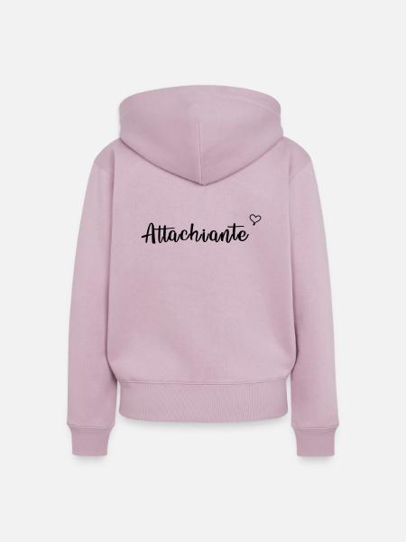 attachiante - Frauen Premium Bio Zip Hoodie - Altrosa
