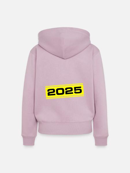 2025 Jahr - Frauen Premium Bio Zip Hoodie - Altrosa