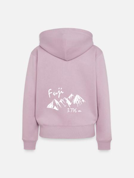 Fuji - Frauen Premium Bio Zip Hoodie - Altrosa