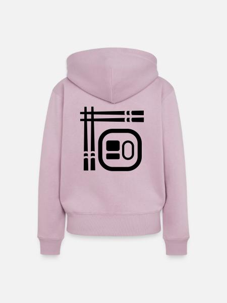Sushi - Frauen Premium Bio Zip Hoodie - Altrosa