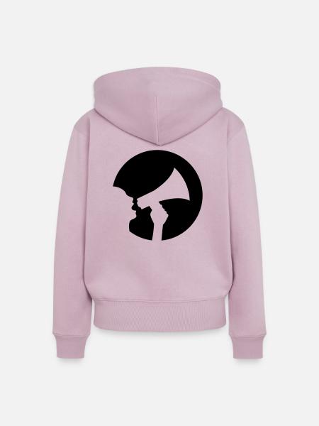 Megaphon - Frauen Premium Bio Zip Hoodie - Altrosa