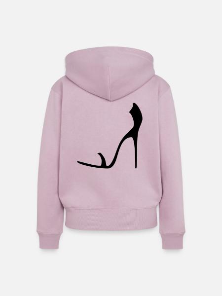 high_heels_pumps_stiletto - Frauen Premium Bio Zip Hoodie - Altrosa