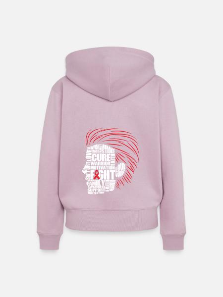 Men Head - Frauen Premium Bio Zip Hoodie - Altrosa