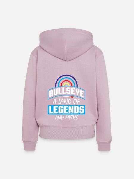 Bogenschießen Bogenschütze - Frauen Premium Bio Zip Hoodie - Altrosa