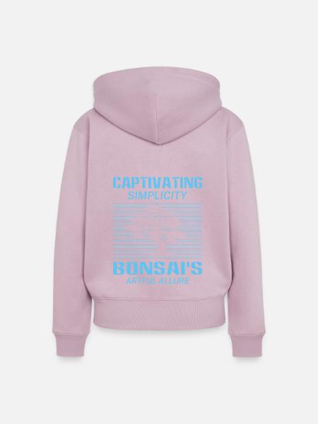 Bonsai Tree - Frauen Premium Bio Zip Hoodie - Altrosa