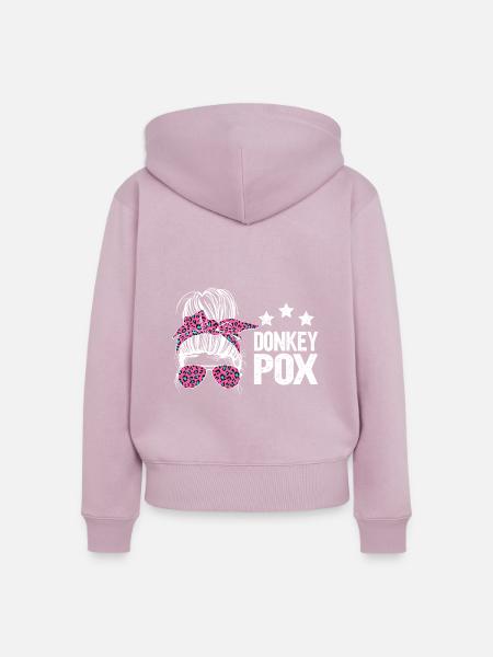 Donkey Pox - Frauen Premium Bio Zip Hoodie - Altrosa