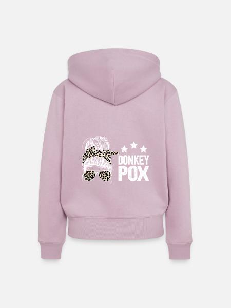 Donkey Pox - Frauen Premium Bio Zip Hoodie - Altrosa
