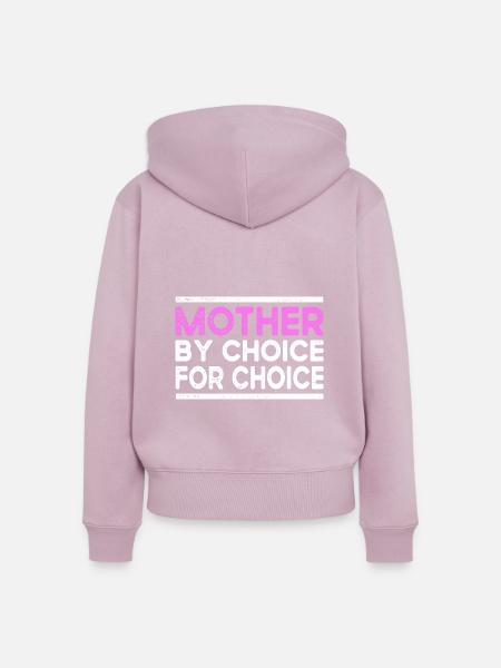 Mein Körper Meine Entscheidung - Frauen Premium Bio Zip Hoodie - Altrosa