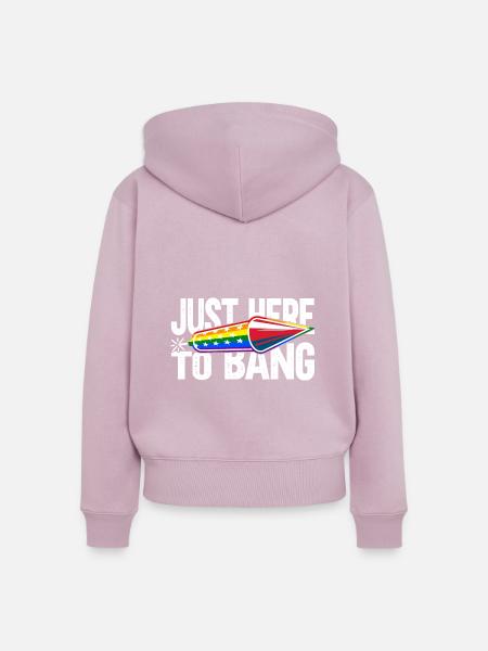 LGBT - Frauen Premium Bio Zip Hoodie - Altrosa