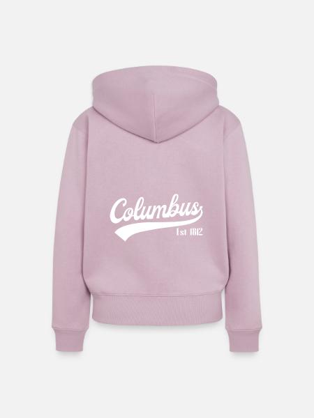 Columbus Ohio - Frauen Premium Bio Zip Hoodie - Altrosa