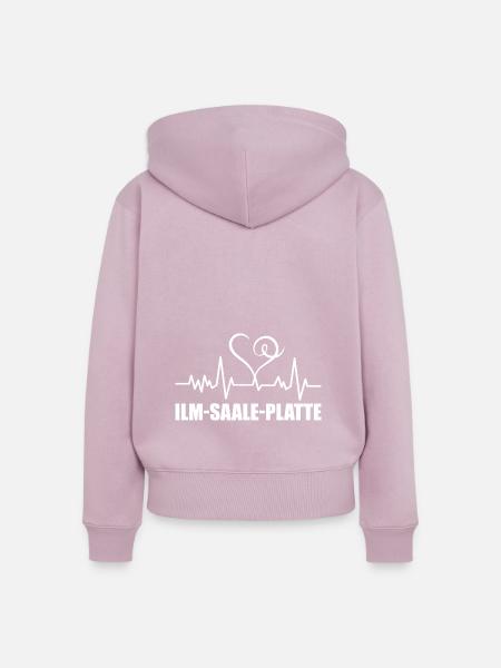 Heartbeat Ilm-Saale-Platte - Frauen Premium Bio Zip Hoodie - Altrosa