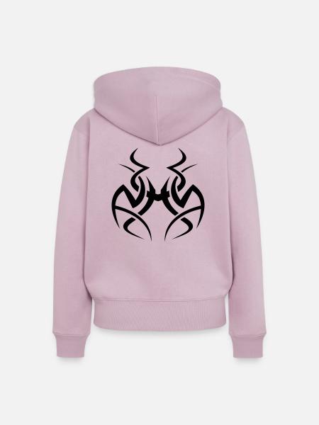 Tribal 1 - Frauen Premium Bio Zip Hoodie - Altrosa