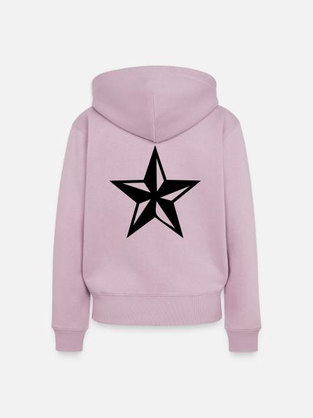 Star Star s - Frauen Premium Bio Zip Hoodie - Altrosa