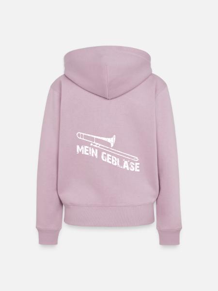 Posaune mein Instrument - Frauen Premium Bio Zip Hoodie - Altrosa