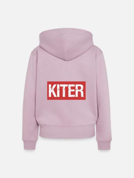 Kiter - Frauen Premium Bio Zip Hoodie - Altrosa