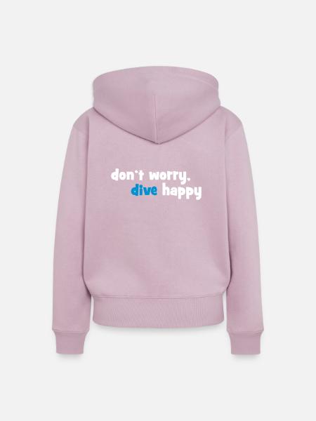 tauchen - Frauen Premium Bio Zip Hoodie - Altrosa