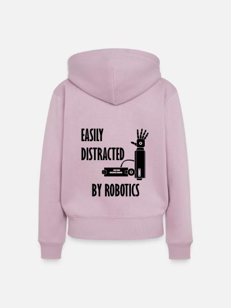 Robotertechnik Mechanik Elektronik - Frauen Premium Bio Zip Hoodie - Altrosa