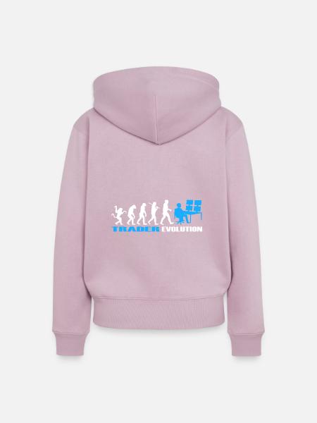 Trader Trading Evolution - Frauen Premium Bio Zip Hoodie - Altrosa