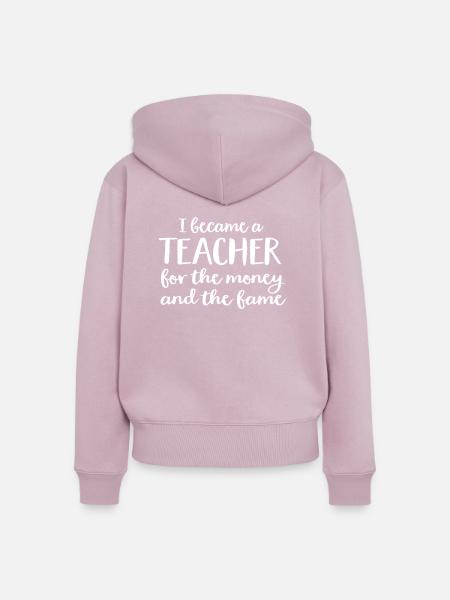 Lehrer - Frauen Premium Bio Zip Hoodie - Altrosa