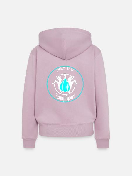 Kampfsport - Frauen Premium Bio Zip Hoodie - Altrosa