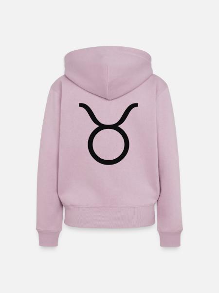 taurus / stier - Frauen Premium Bio Zip Hoodie - Altrosa