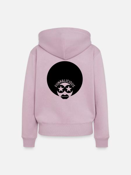 girl_funkalicious03 - Frauen Premium Bio Zip Hoodie - Altrosa